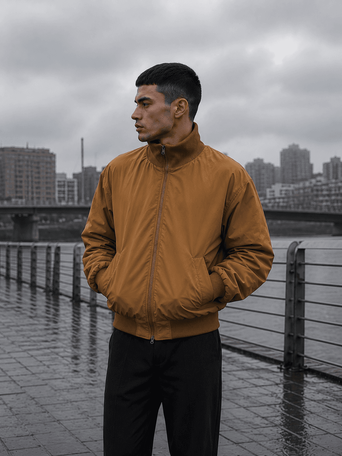 Чоловічий бомбер Urban Shield — Кемел